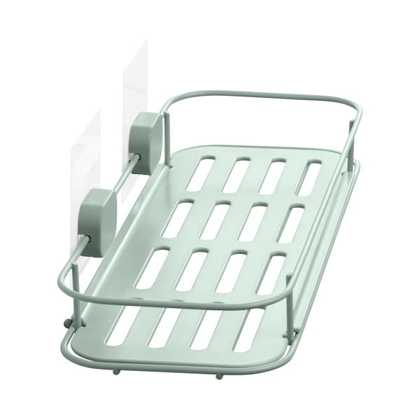 Mentolno zelena kovinska kopalniška polica z namestitvijo brez vrtanja Grena – Compactor-image-4