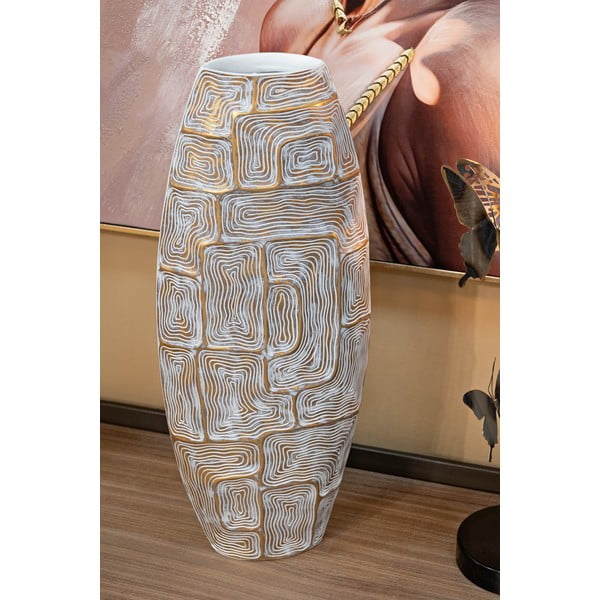 Vaza iz poliresina v zlati barvi (višina 59,5 cm) Eclips – Mauro Ferretti-image-1