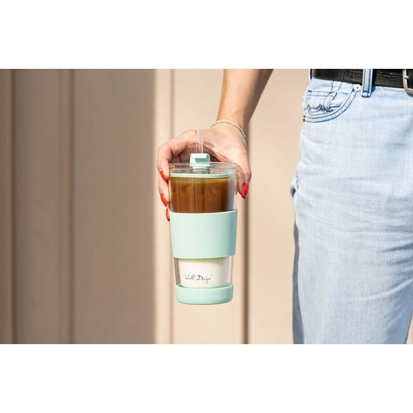 Mentolno zelen termo lonček 600 ml Fuori – Vialli Design-image-4