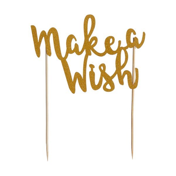 Mason Cash Make A Wish cake topper
