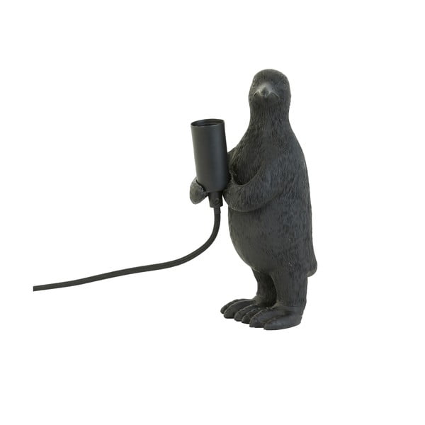 Mat črna namizna svetilka (višina 24 cm) Penguin – Light & Living