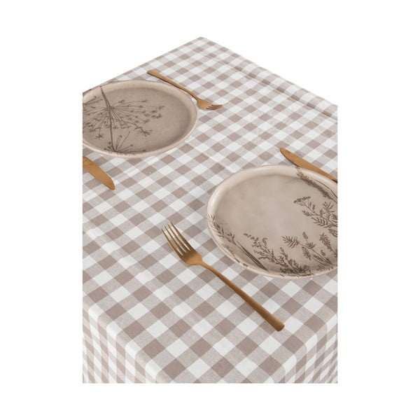 Bombažen namizni prt 150x150 cm Gingham – Tiseco Home Studio-image-1