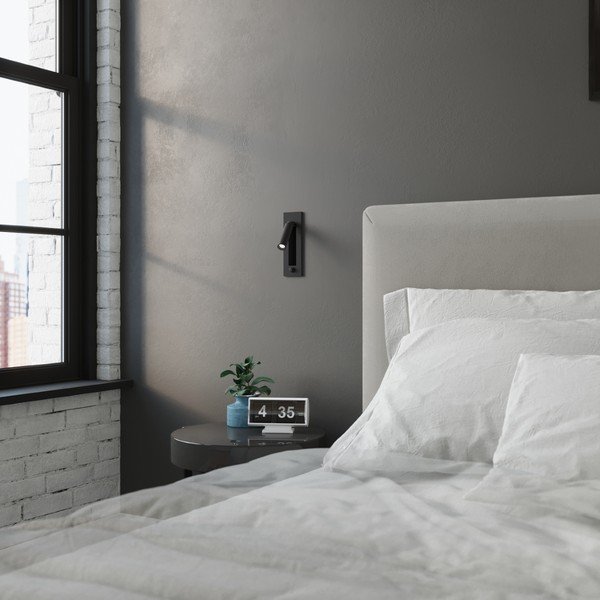 Črna kovinska stenska svetilka Chimery – Sollux-image-2