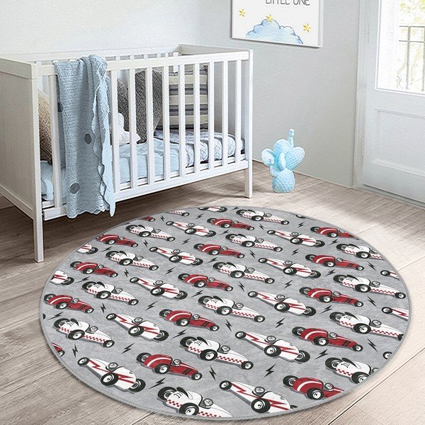 Siva otroška preproga ø 120 cm Comfort – Mila Home-image-4