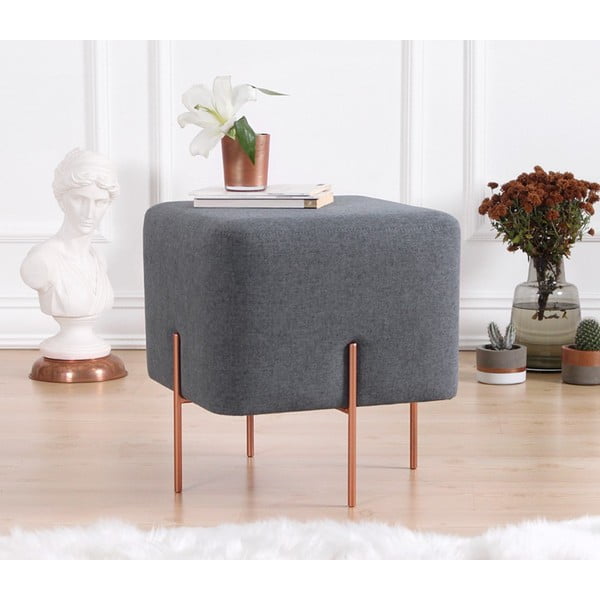 Temno siv tabure Copper – Artie-image-3