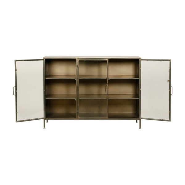 Kovinska vitrina v zlati barvi 123,5x91,5 cm Dagenham - Côté Table-image-3