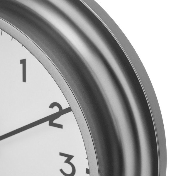Stenska ura ø 25,5 cm Silver – Casa Selección-image-2