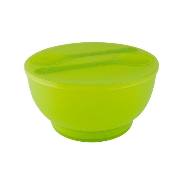 Skleda za solato z jedilnim priborom PT KITCHEN Zelena žoga-image-1