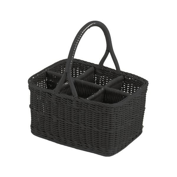 Košarica Flaschenkorb Black, 38x29x20 cm