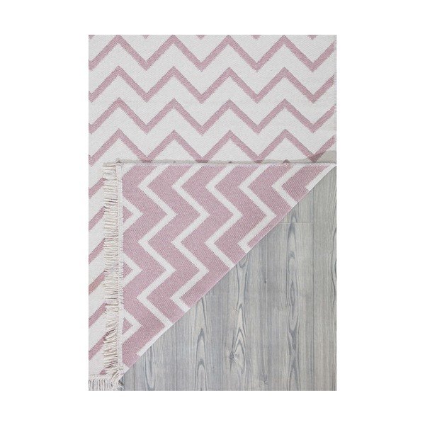Belo-rožnata bombažna preproga Oyo home Duo, 160 x 230 cm-image-4