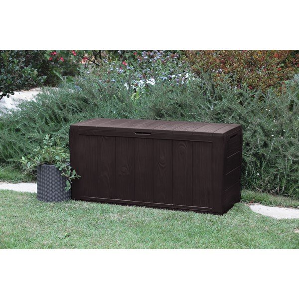 Temno rjava plastična vrtna škatla za shranjevanje Sherwood – Keter-image-3