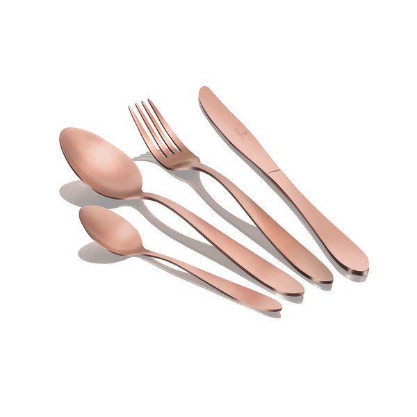 Pribor iz nerjavečega jekla 24 kosov Rosegold Metallic Line - BerlingerHaus-image-2