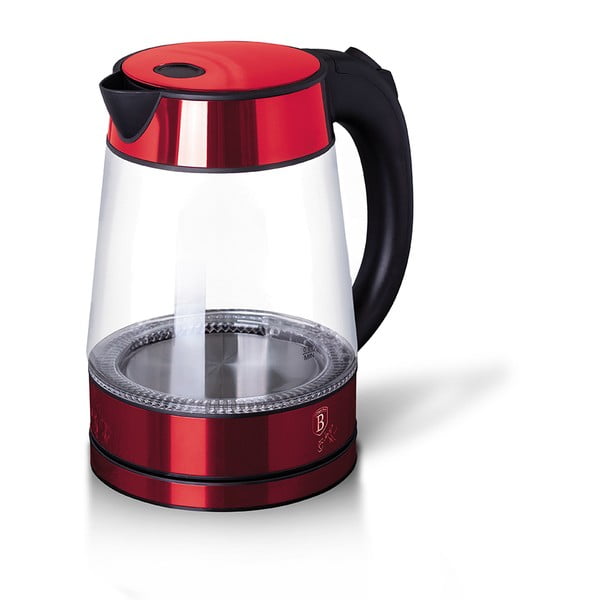 Rdeč grelnik vode 1,7 l Burgundy Metallic Line - BerlingerHaus-image-2