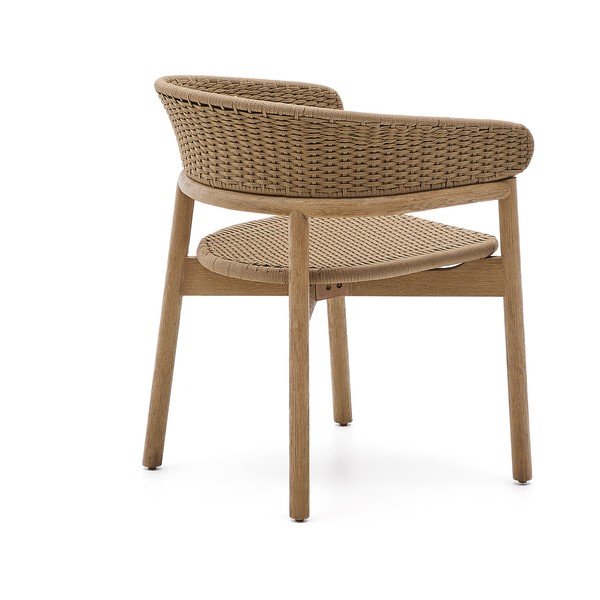 Vrtni stol iz masivnega lesa v naravni barvi Arinella – Kave Home-image-4