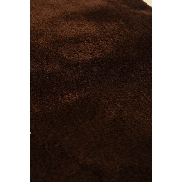 Temno rjava kopalniška preproga ø 90 cm Havai – Foutastic-image-3