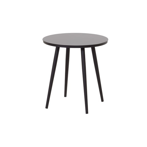 Okrogla vrtna barska miza s črno mizno ploščo ø 66 cm Sophie – Hartman