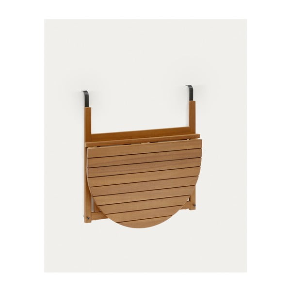 Obesna balkonska miza iz masivne akacije 50x70 cm Amarilis – Kave Home-image-3