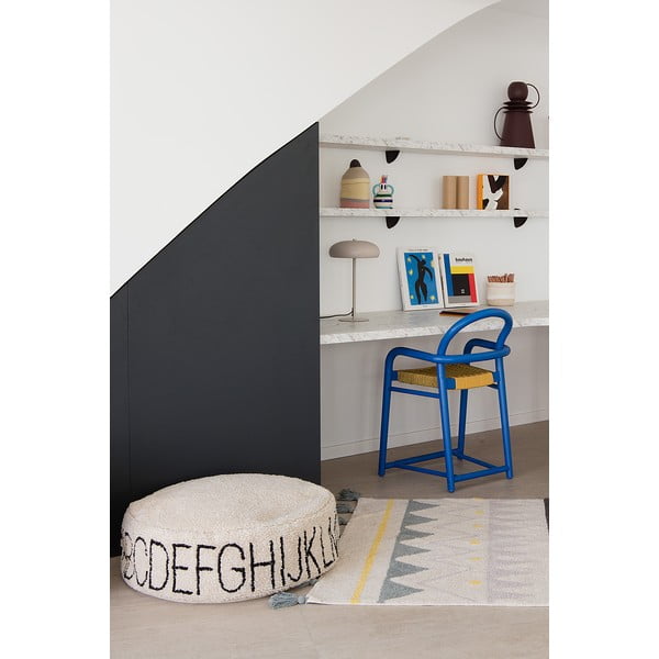 Kremno bela otroška vreča za sedenje ABC – Lorena Canals-image-4