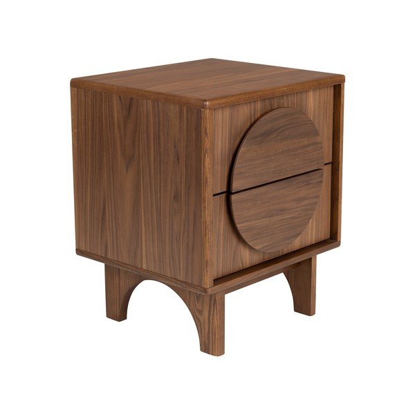 Rjava nočna omarica v orehovem dekorju Groove – Zuiver-image-2