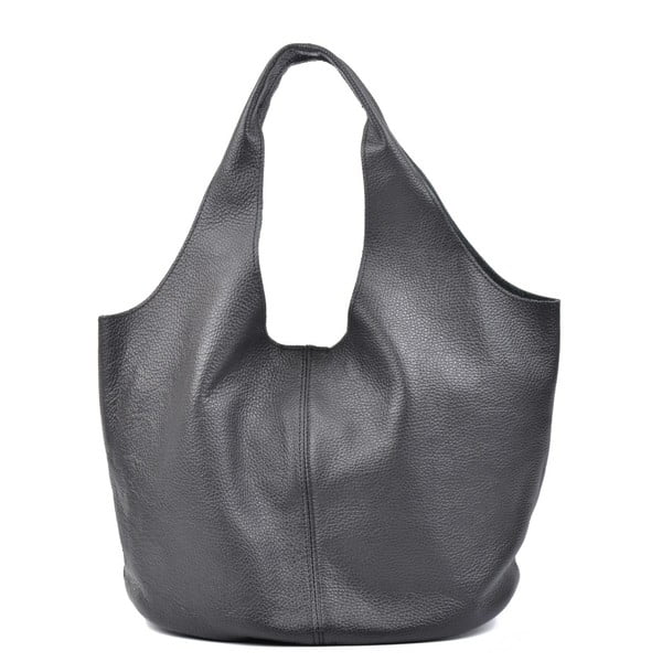 Črna usnjena torbica Carla Ferreri Trutna
