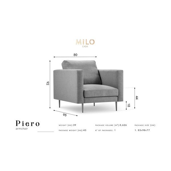Moder fotelj Milo Casa Piero-image-2