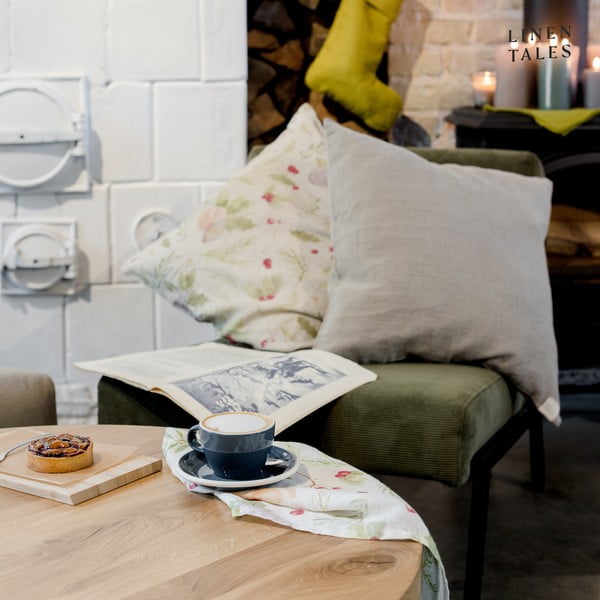 Božična lanena prevleka za okrasno blazino Linen Tales Jingle Bells , 40 x 40 cm-image-1