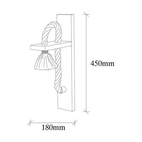 Stenska svetilka v naravni barvi Erebos – Opviq lights-image-4