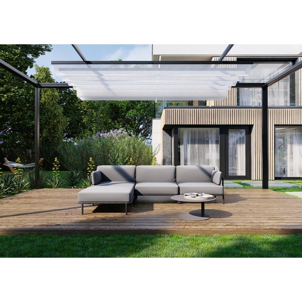 Svetlo siv vrtni modularni kavč 234 cm Salve – Sit Sit-image-4
