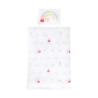 Bombažna otroška posteljnina za otroško posteljico 100x135 cm Peppa Pig – Roba