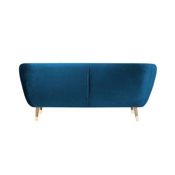 Modra žametna zofa Mazzini Sofas Benito, 188 cm-image-4