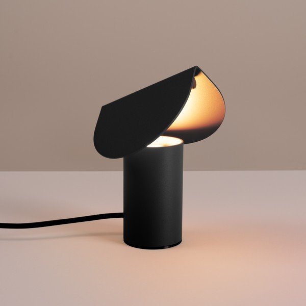 Črna aluminijasta LED namizna svetilka (višina 15 cm) BISCUIT – Thoro-image-1