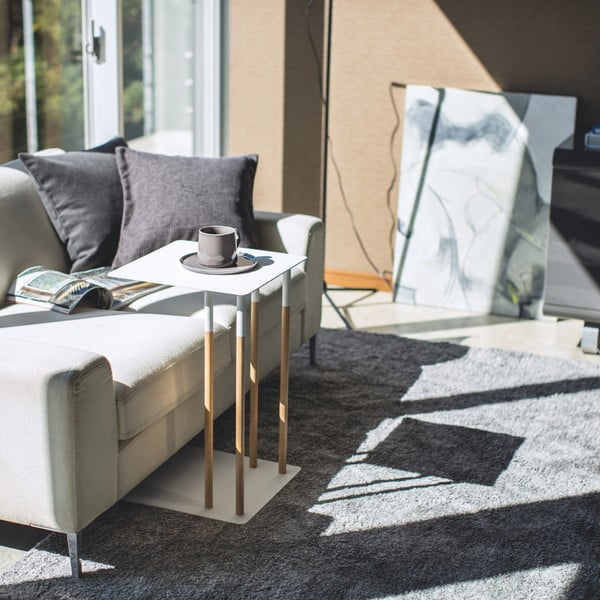 Stranska mizica 35x35 cm Plain – YAMAZAKI-image-2