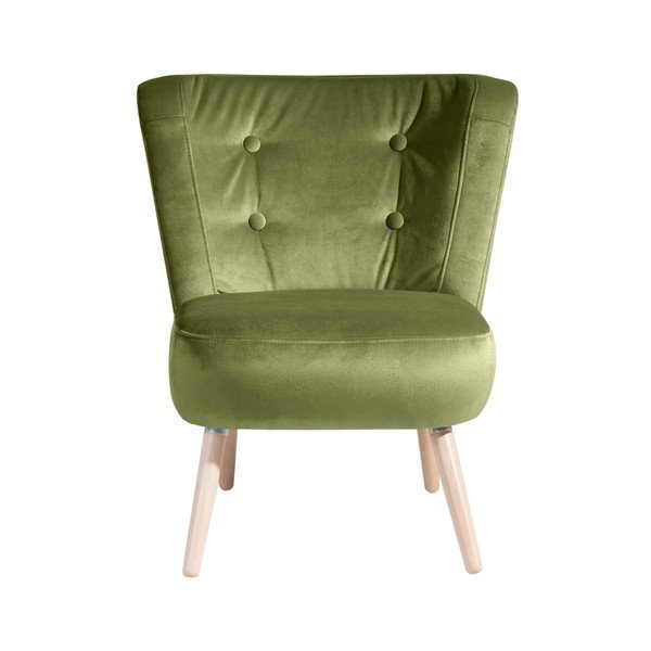 Zelen fotelj Max Winzer Neele Velvet-image-2
