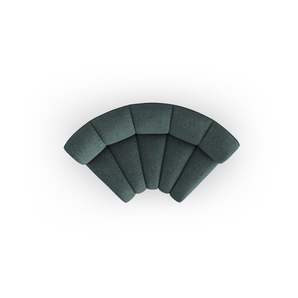 Turkizen modul za sedežno garnituro iz šenilje (s kotom po izbiri) Lupine – Micadoni -image-2