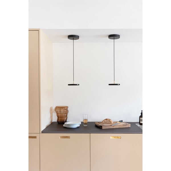 Črna LED viseča svetilka s kovinskim senčnikom ø 15 cm Asteria Micro – UMAGE-image-3