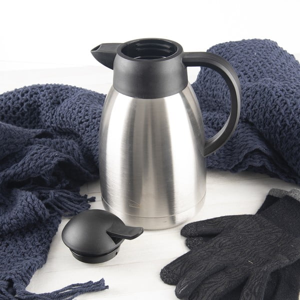 Črna/srebrna termoska 1,5 l Termo – Orion-image-3