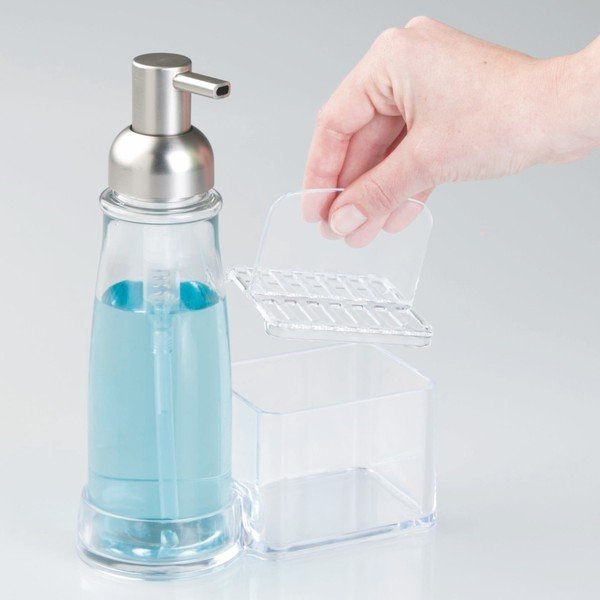 Dozator za milo s prostorom za shranjevanje gobice InterDesign-image-3