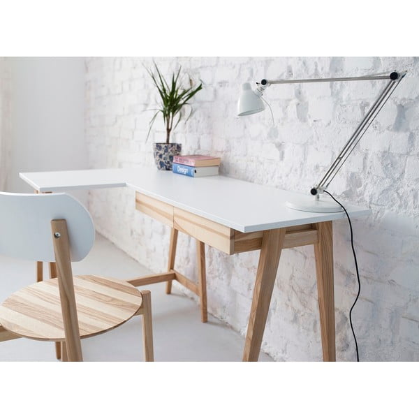 Pisalna miza z belo ploščo 85x135 cm Luka - Ragaba-image-2