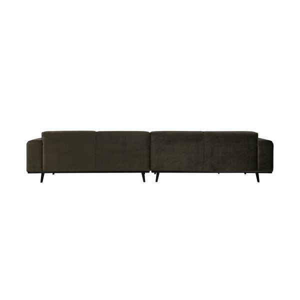 Temno zelen žametni kavč BePureHome Statement, 372 cm-image-3