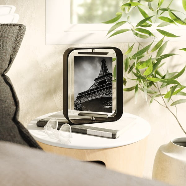 Črn lesen stoječ okvir 19x24 cm Bellwood – Umbra-image-1