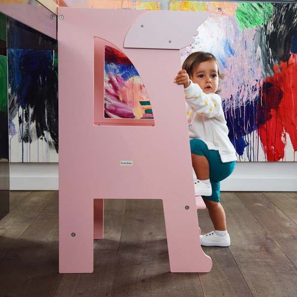 Roza pomagalček Montessori - Rocket Baby -image-4