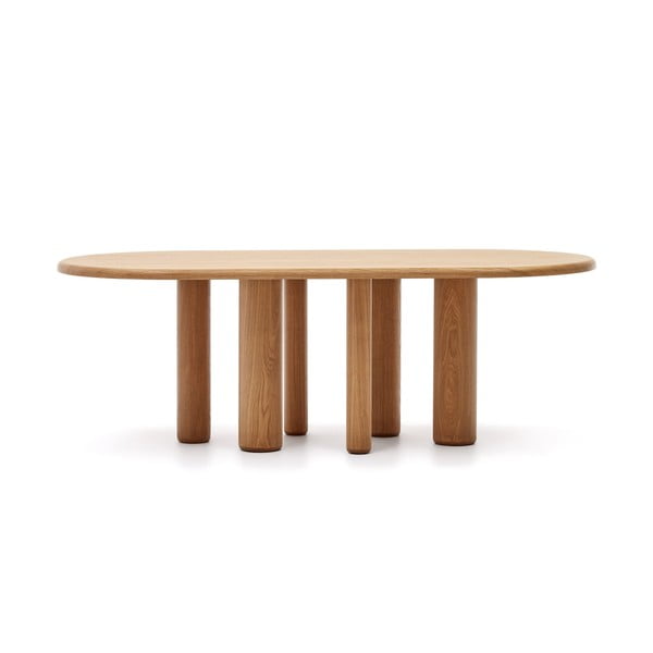 Jedilna miza v jesenovem dekorju 105x220 cm Mailen – Kave Home