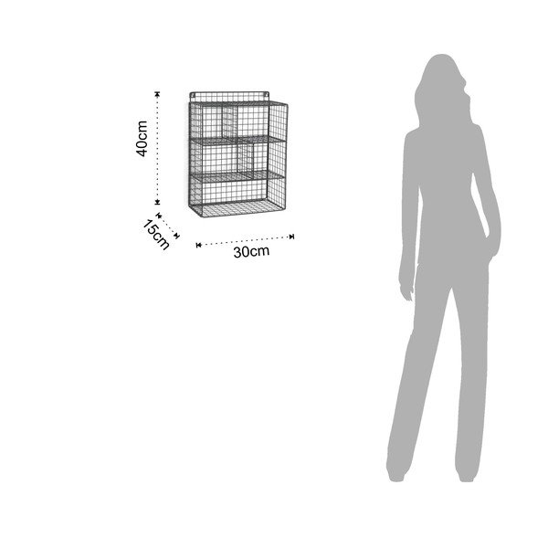 Črni stenski organizator Tomasucci Grid-image-2