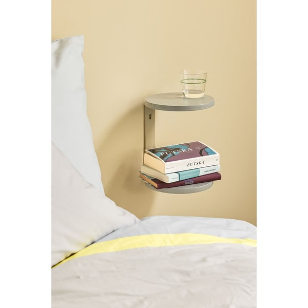 Siva stenska nočna omarica Oto – Hübsch-image-1