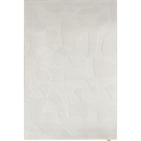 Svetlo siva volnena preproga 200x300 cm Morphic Botanica – Agnella