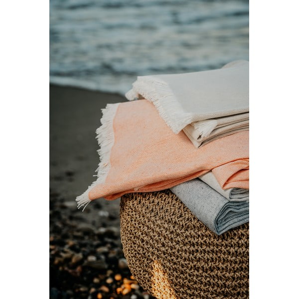 Modra pletenina z bombažem Euromant Summer Linen, 140 x 180 cm-image-2