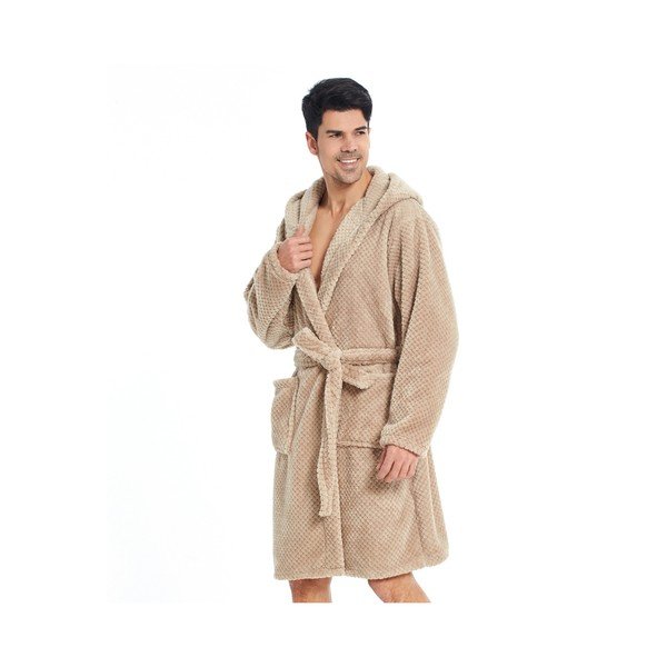 Svetlo rjava unisex halja iz mikrovlaken DecoKing Sleepyhead, velikost XXL-image-1