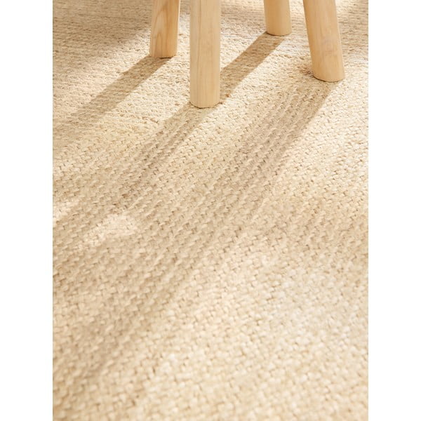 Obojestranska ročno tkana preproga iz jute v svetli naravni barvi 60x90 cm Sharmila Natural White – Hanse Home-image-4