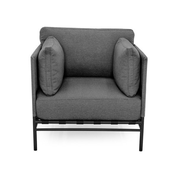 Temno siv oblazinjen vrtni fotelj Dandy – Sit Sit-image-2