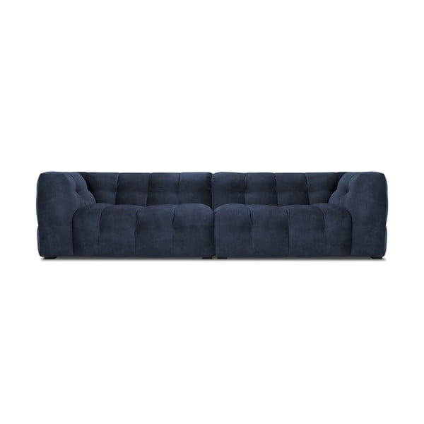 Modra žametna zofa Windsor & Co Sofas Vesta, 280 cm